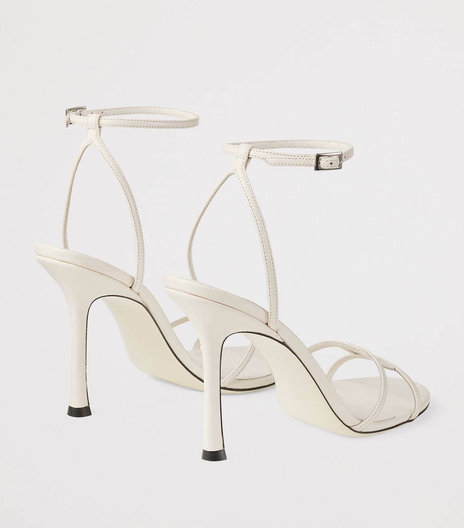 Leo 1998 110 Leather Heeled Sandals LATTE Image 4