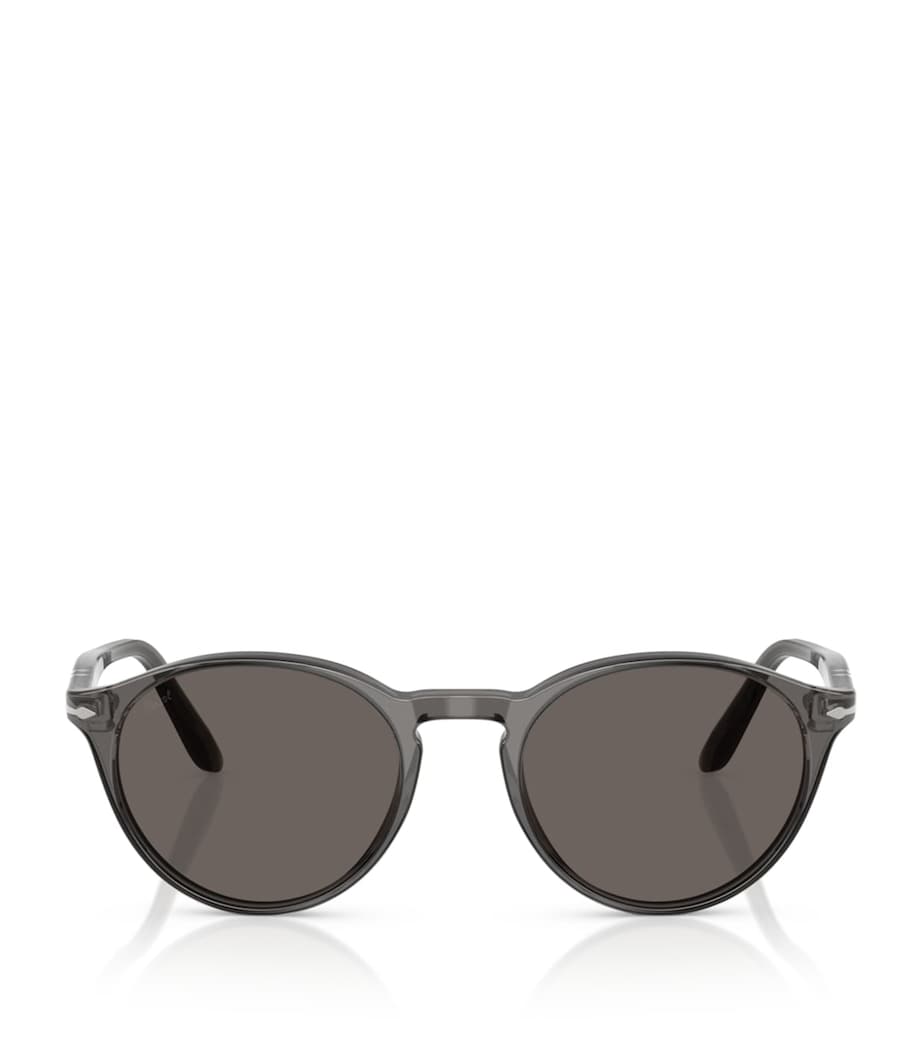 Persol PO3092SM Round Sunglasses Grey Image 1