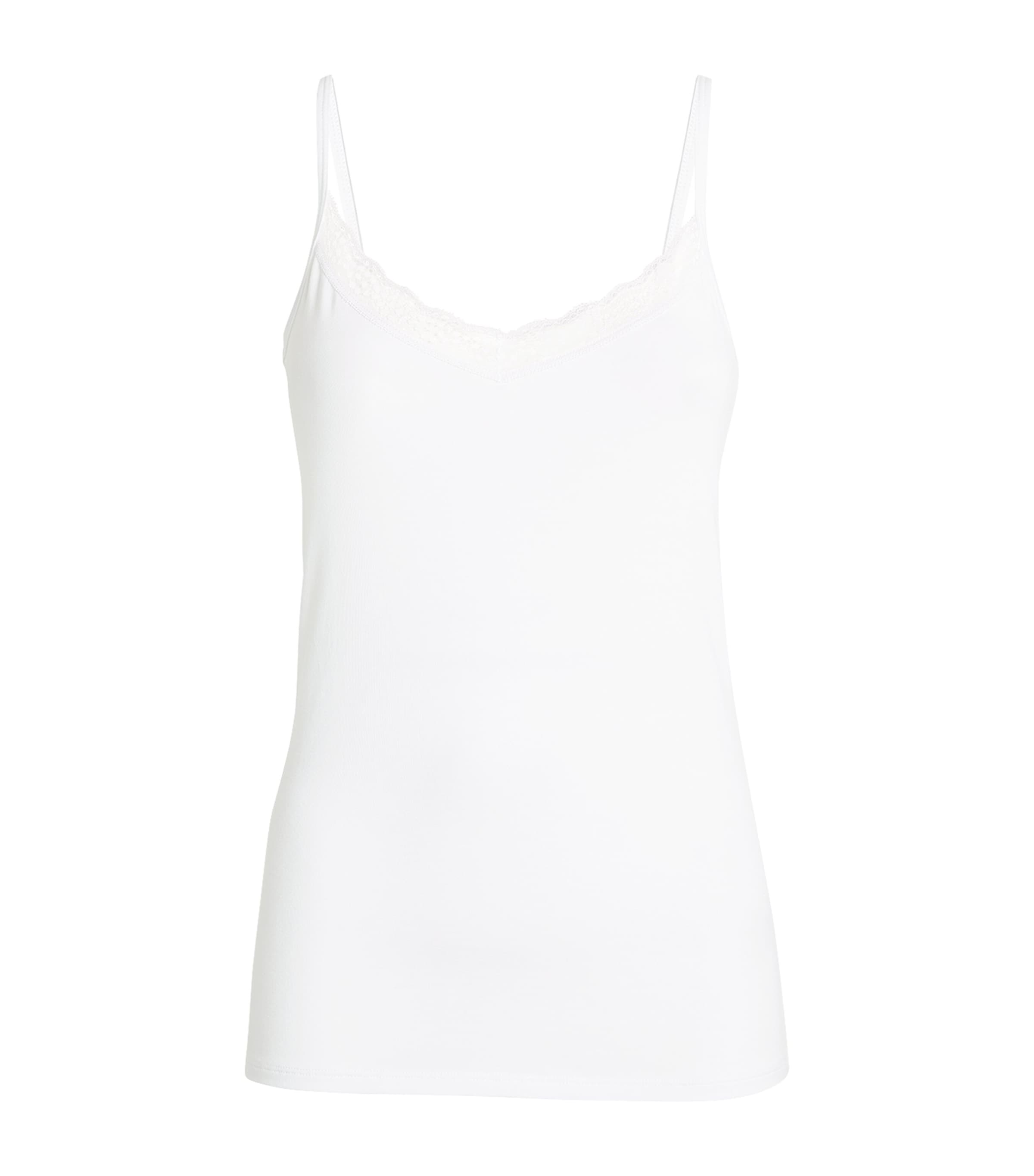 Falke Lace-detail Daily Tank Top In White