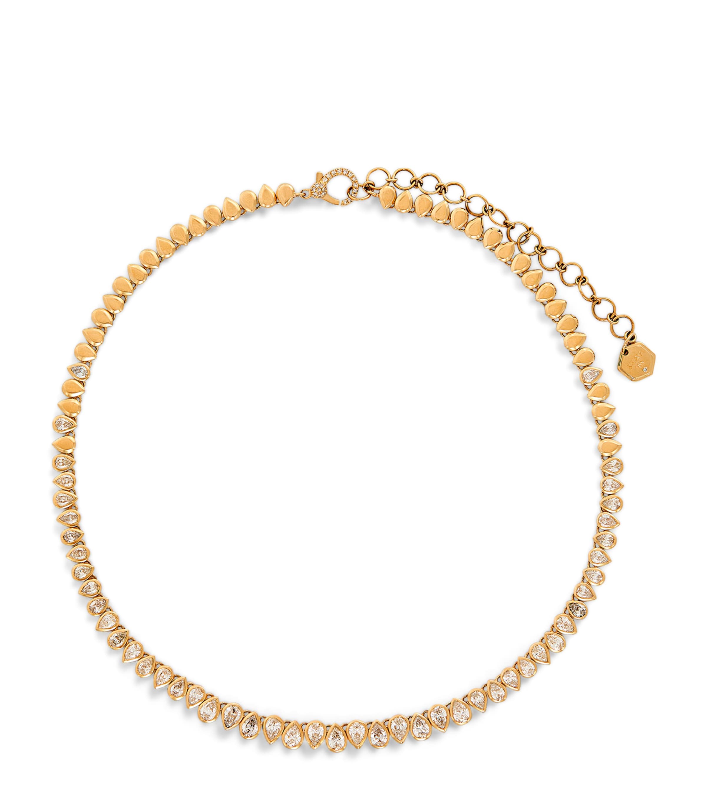 Shay Yellow Gold And Diamond Pear Choker