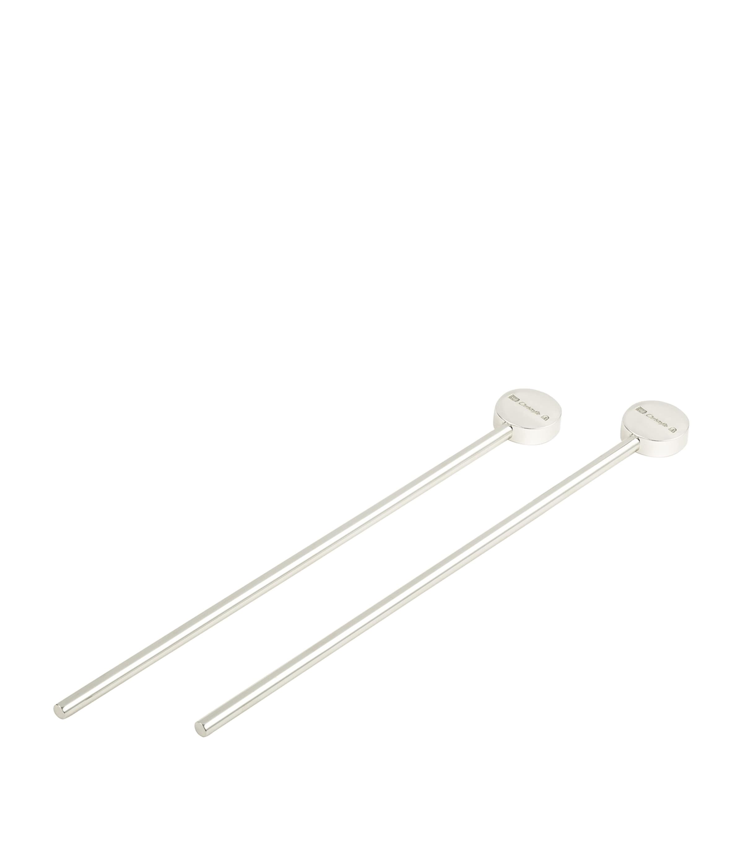 Christofle Silver-Plated Uni Cocktail Stirrers (Set of 2) Silver Image 2