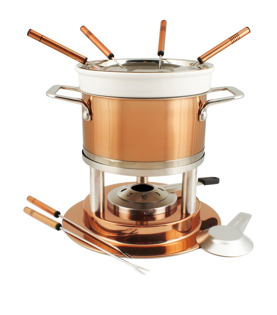 Copper-Plated Bern 11-Piece Fondue Set COPPER Image 1