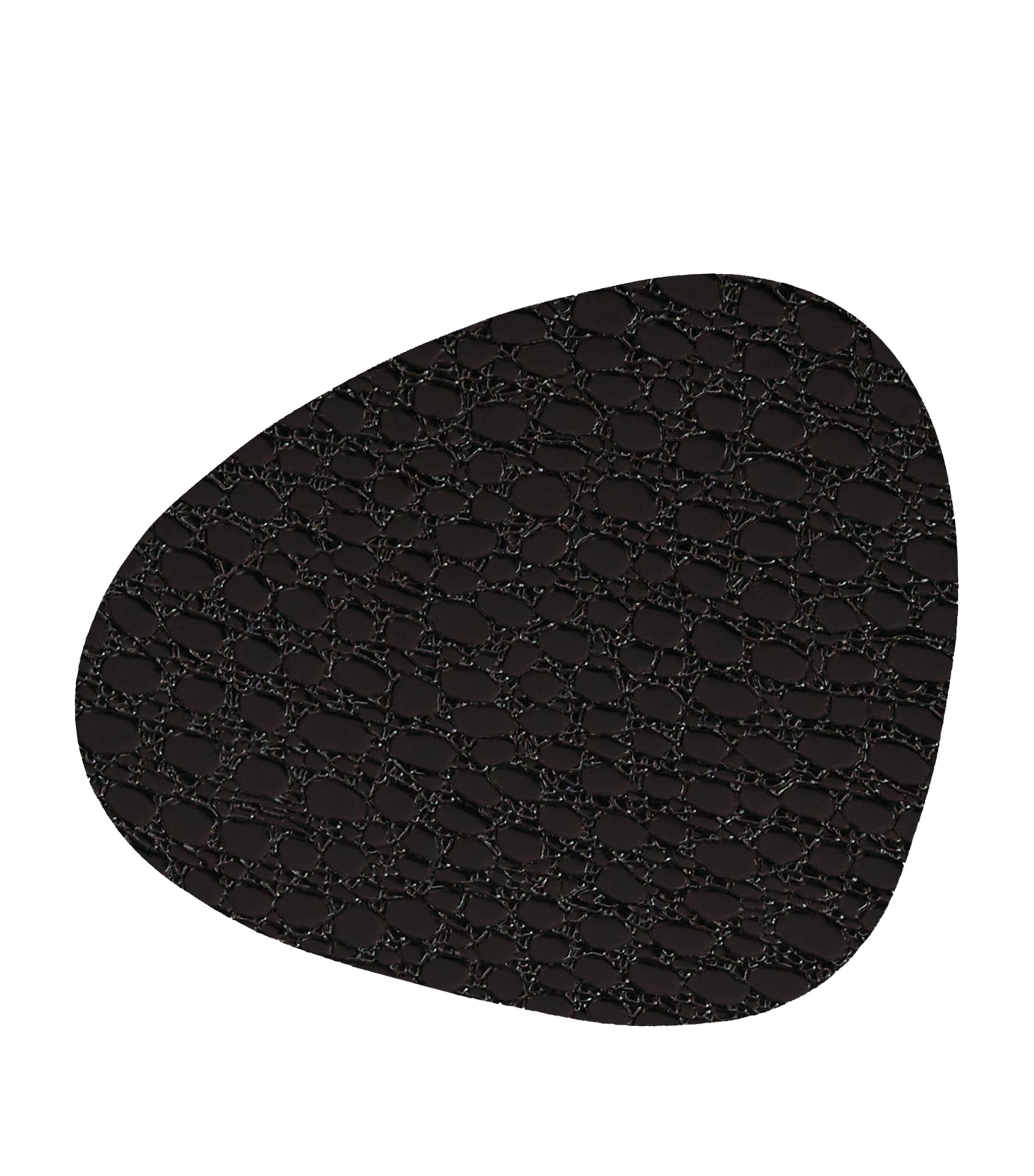 Curve Lace Coasters (Set of 4) BLACK Image 1