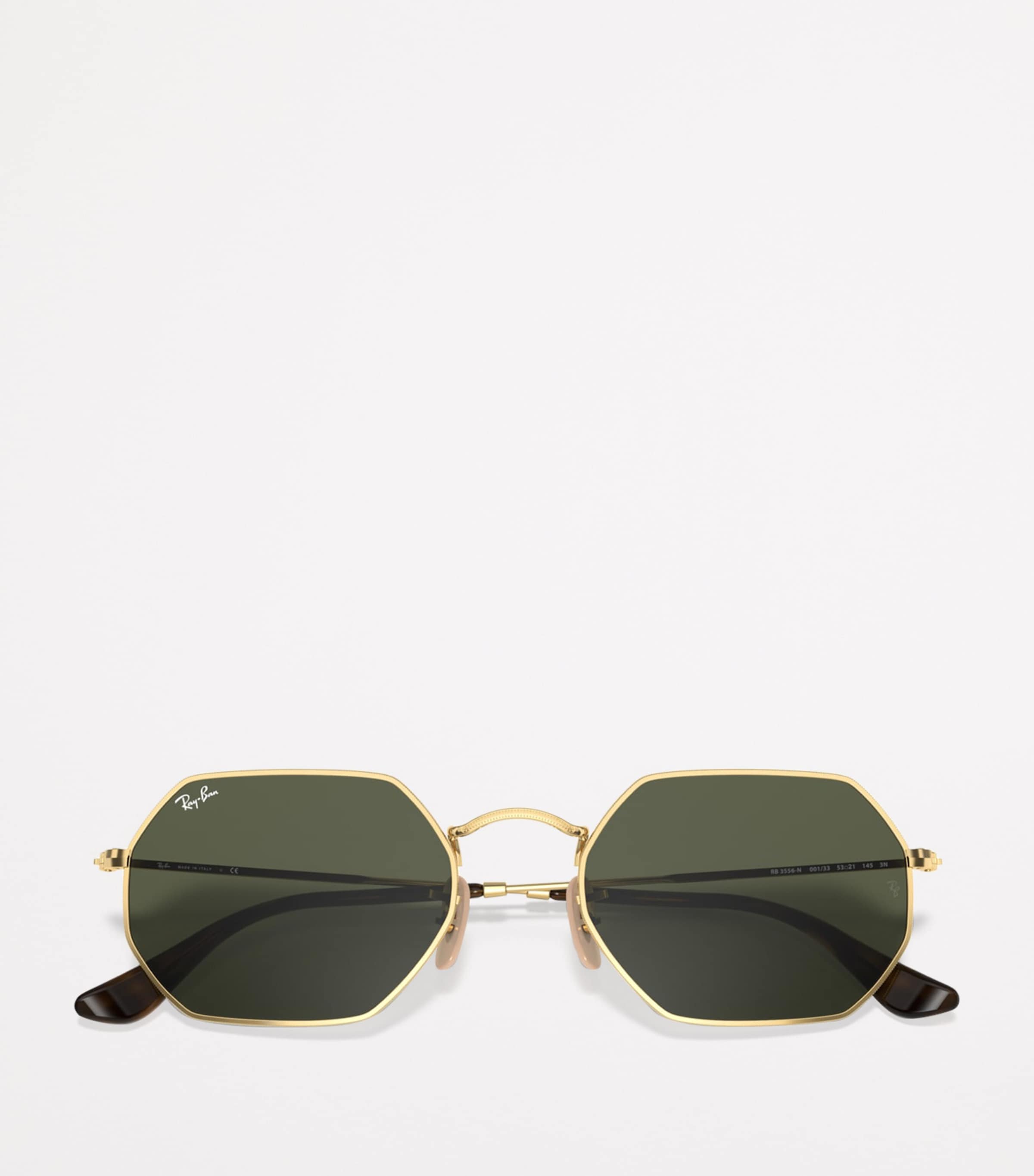 Sunglasses 3556 Ray Ban Ray-Ban Gold RB3556N Octagonal Classic
