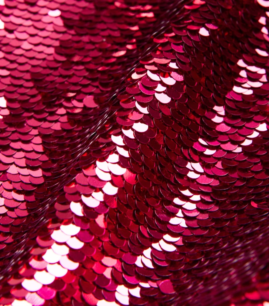 Alex Perry Womens Sequin Strapless Gown Raspberry Image 6