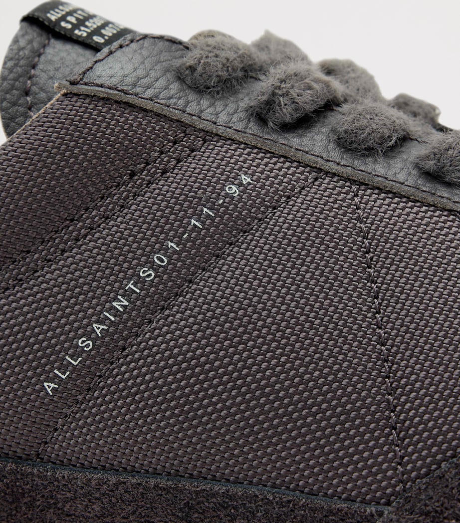 Leather Harri Low-Top Sneakers CHARCOAL GREY/GUM Image 5