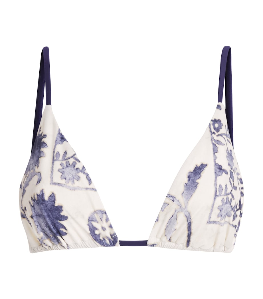 SIR. Womens Floral Triangle Phillipa Bikini Top Eira Midnight Image 1