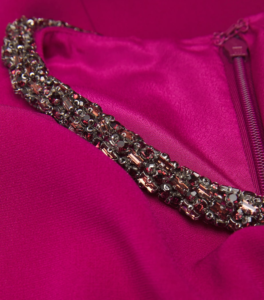 Cady Crystal Midi Dress DARK PINK Image 5