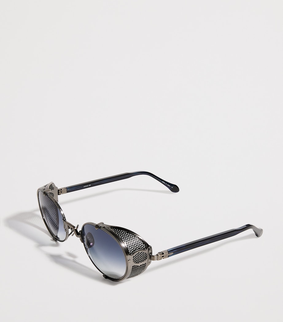 Heritage Round Sunglasses ANTIQUE SILVER BLUE Image 2