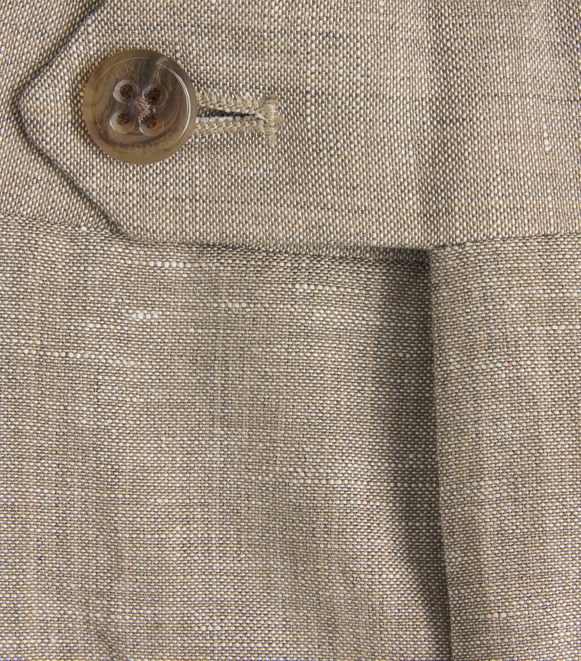 Wool-Linen Straight Trousers 036 NATURAL / BEIGE Image 5