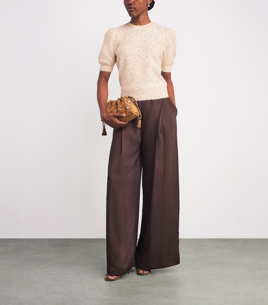 Sequin Gladiolus Sweater SOFT PINK Image 2