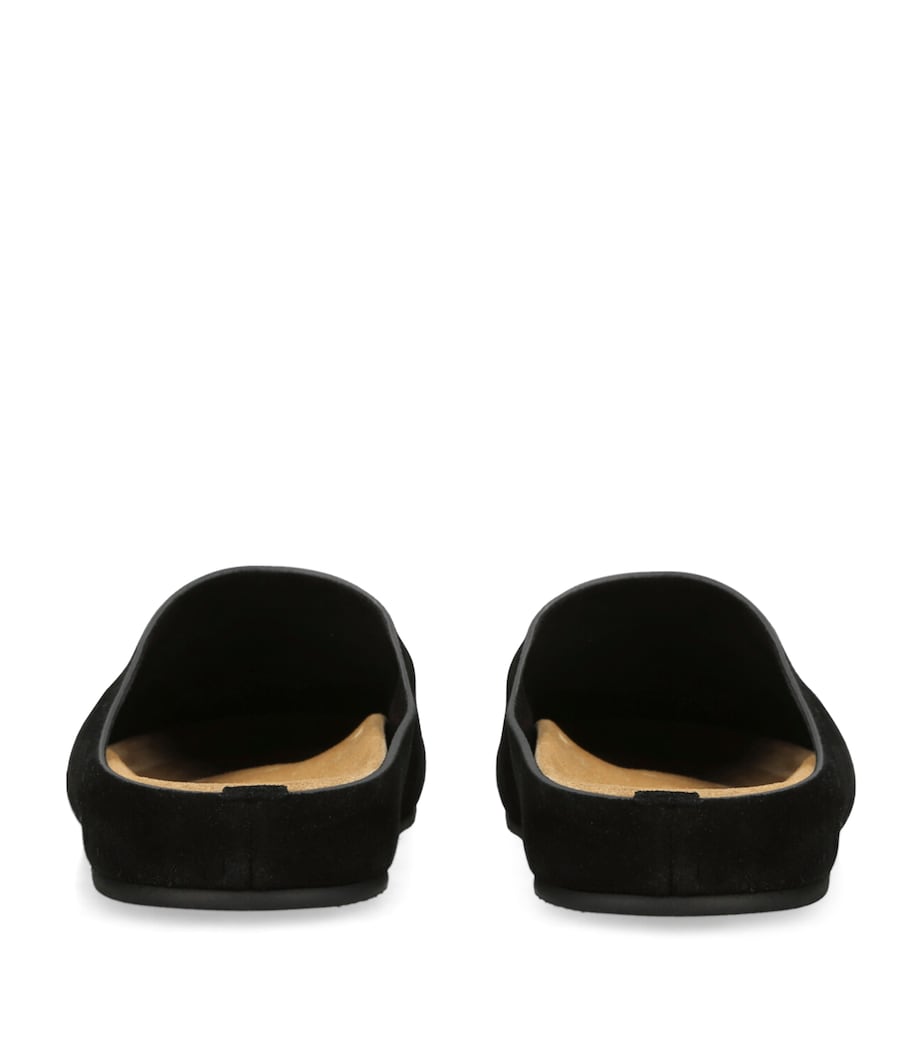 Hugo Suede Slides BLACK Image 2