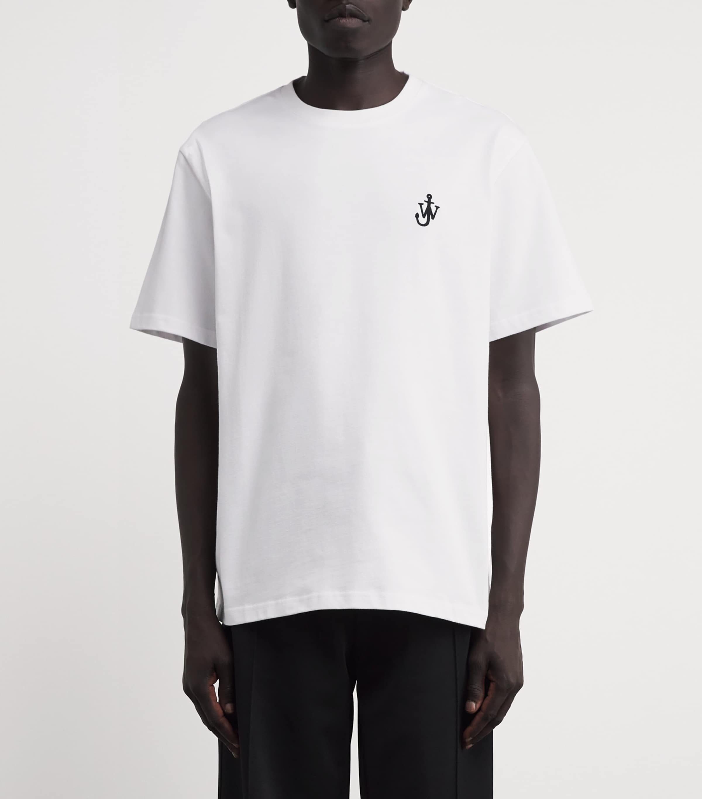 JW Anderson White Cotton Logo T-Shirt | Harrods UK