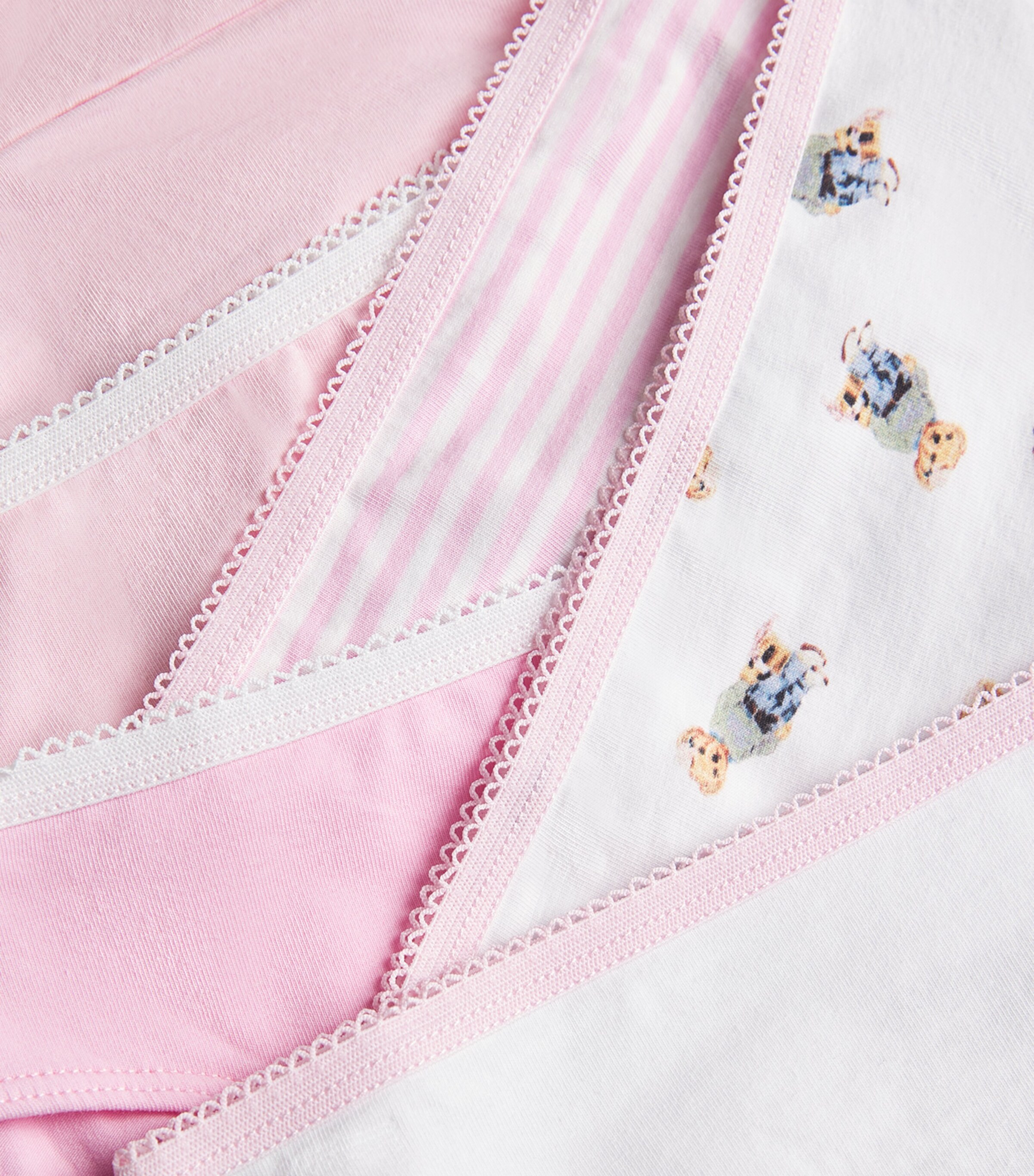 Pack of 5 Stretch-Cotton Briefs (7-14 Years) ADQ HINT OF PINK Image 4