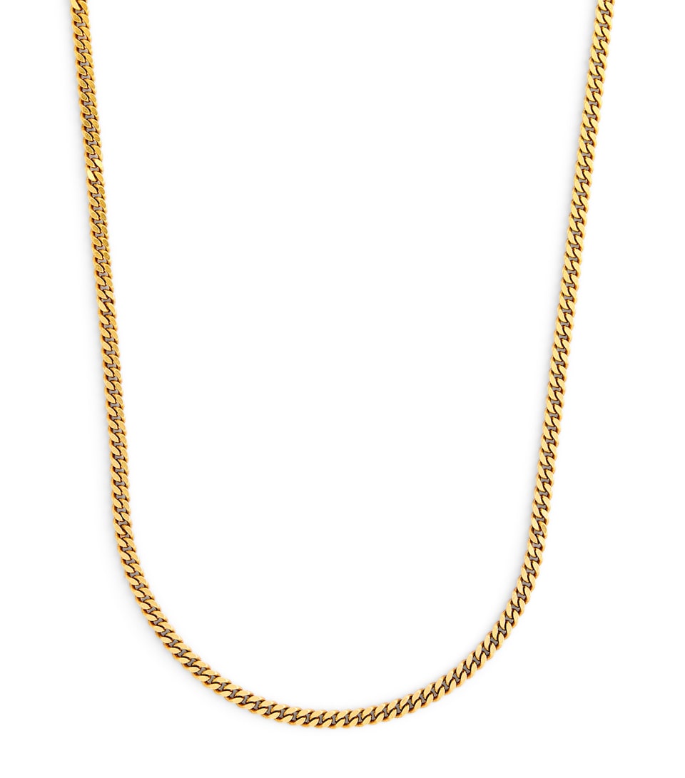 Gold-Plated Curb Chain M Necklace