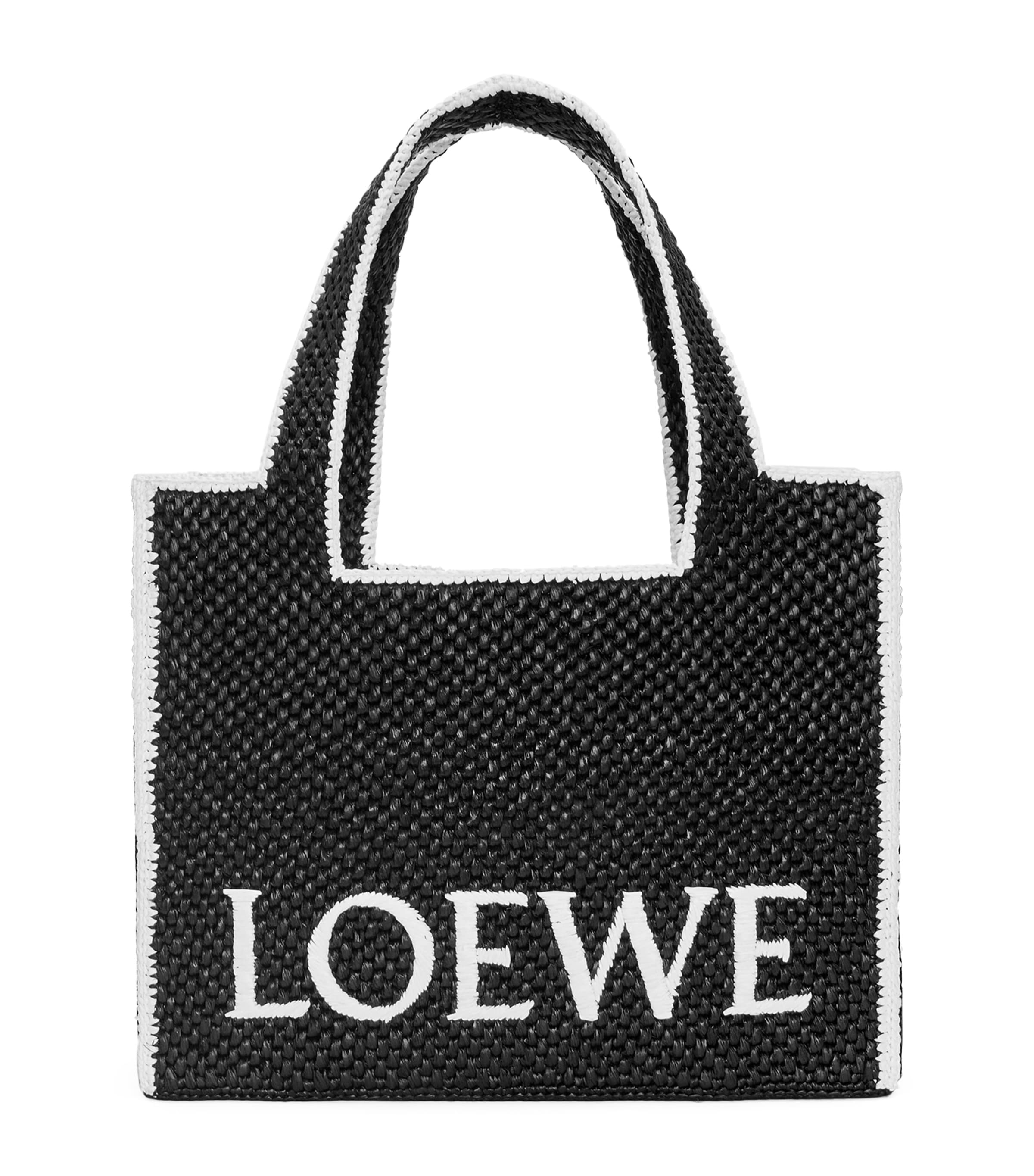 【国内発】LOEWE x Paula's Ibiza Font トート ミニ（ラフィア） LOEWE LOEWE x Paula's Ibiza Font Raffia Tote Bag | Saks
