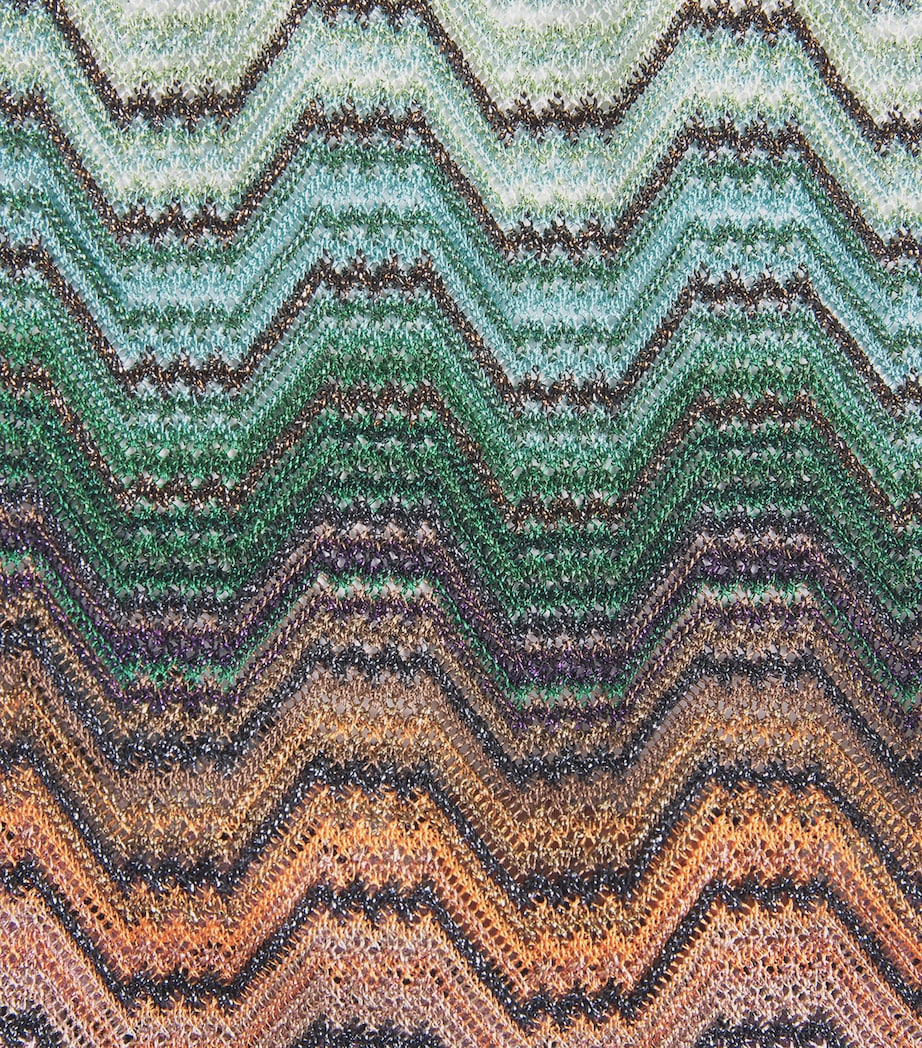 Missoni Womens Zigzag Halterneck Top Smsnq Mlti Blk/gr/or Image 6