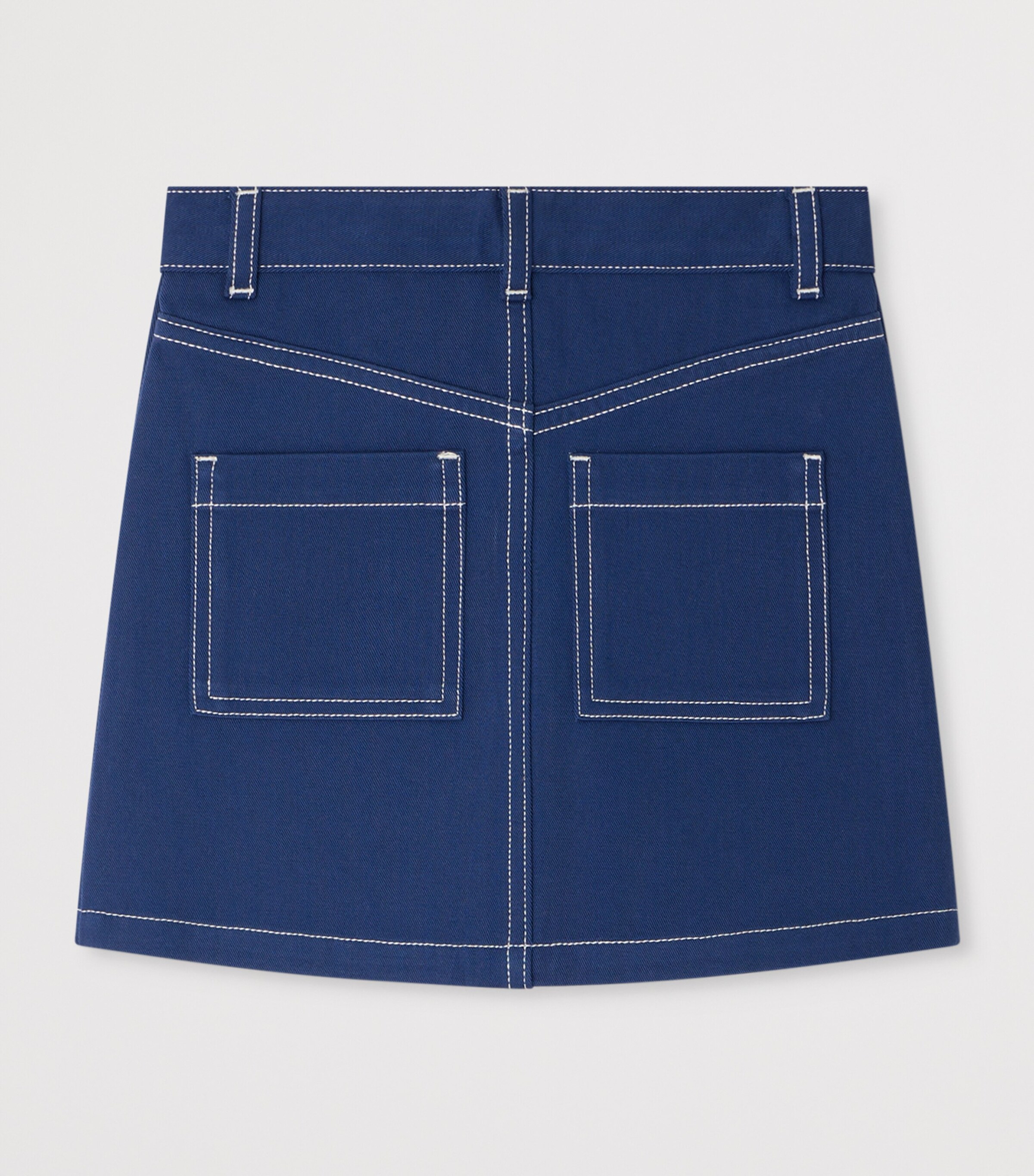 Bonpoint x Maison Kitsuné Laurine Denim Skirt (4-14 Years) Bleu De Prusse Image 2