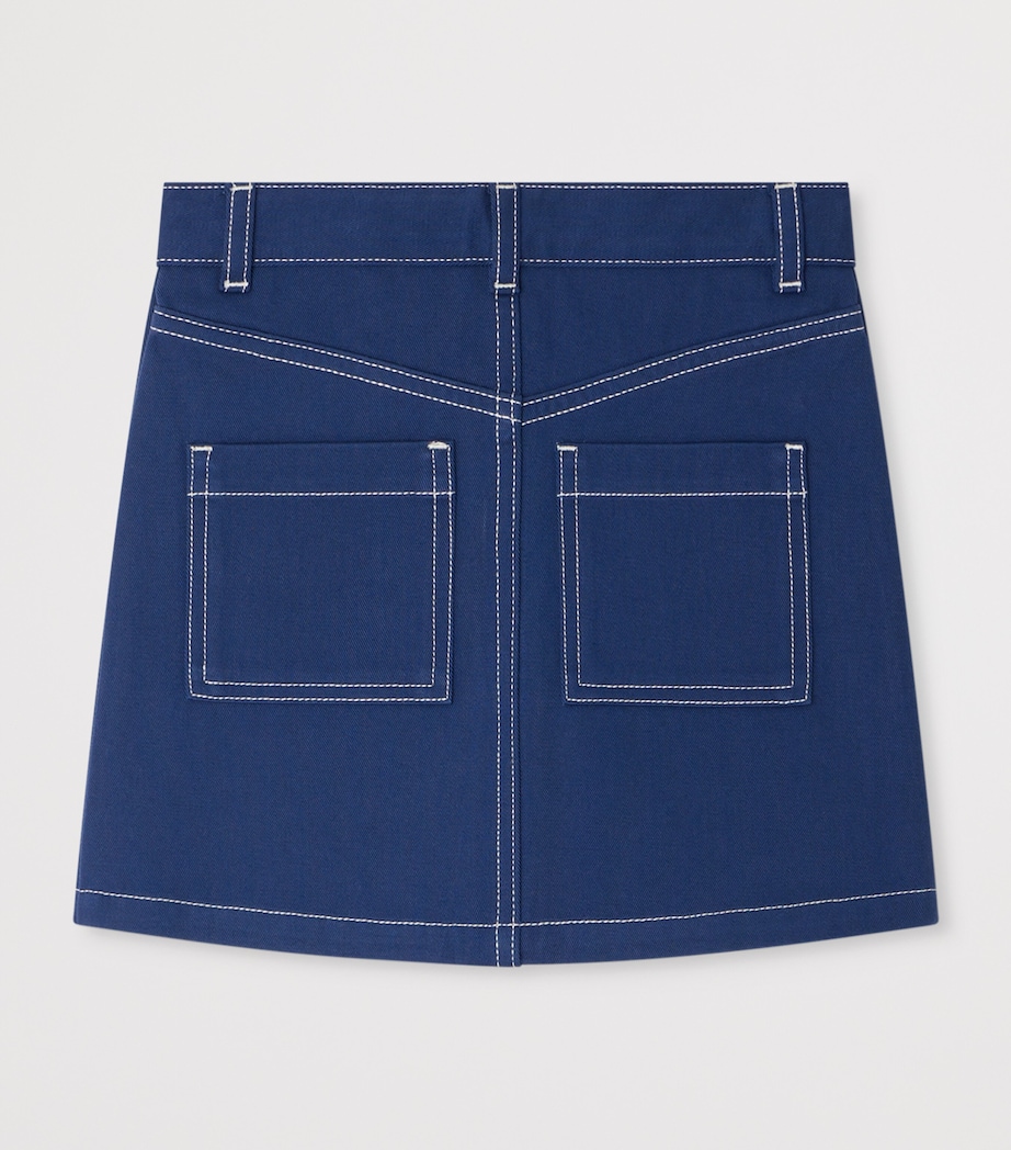 Bonpoint x Maison Kitsuné Laurine Denim Skirt (4-14 Years) Bleu De Prusse Image 2