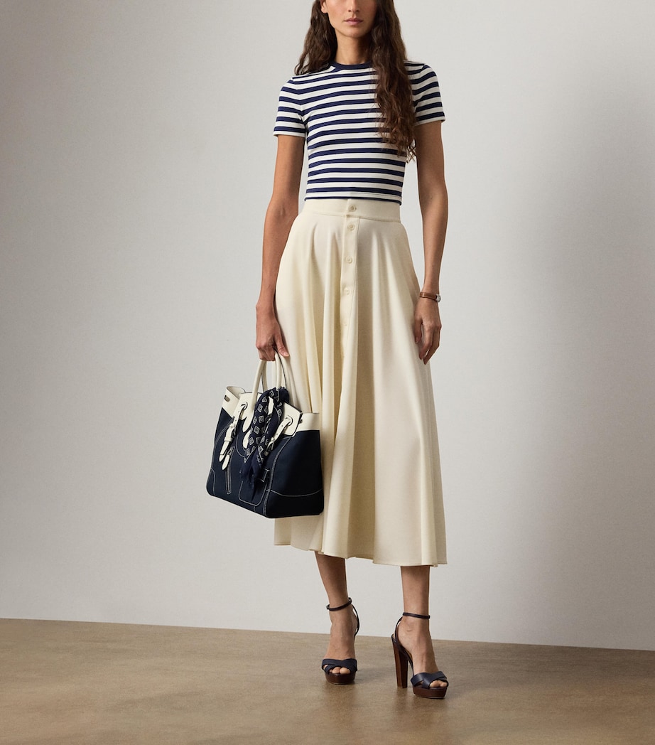 Wool Delilah Midi Skirt NATURAL-101 Image 2