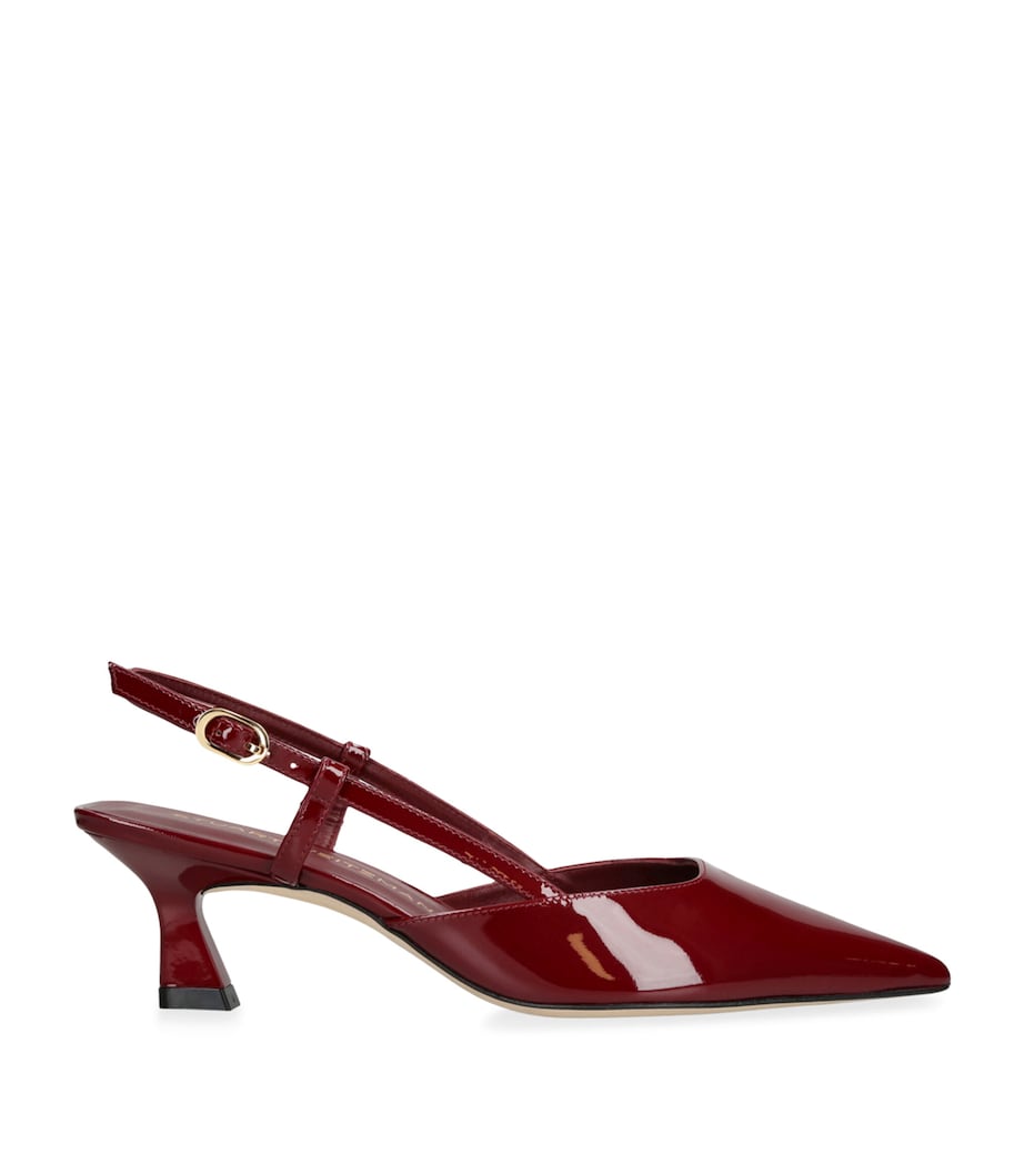 Leather Vinnie Slingback Pumps 50 RED Image 1