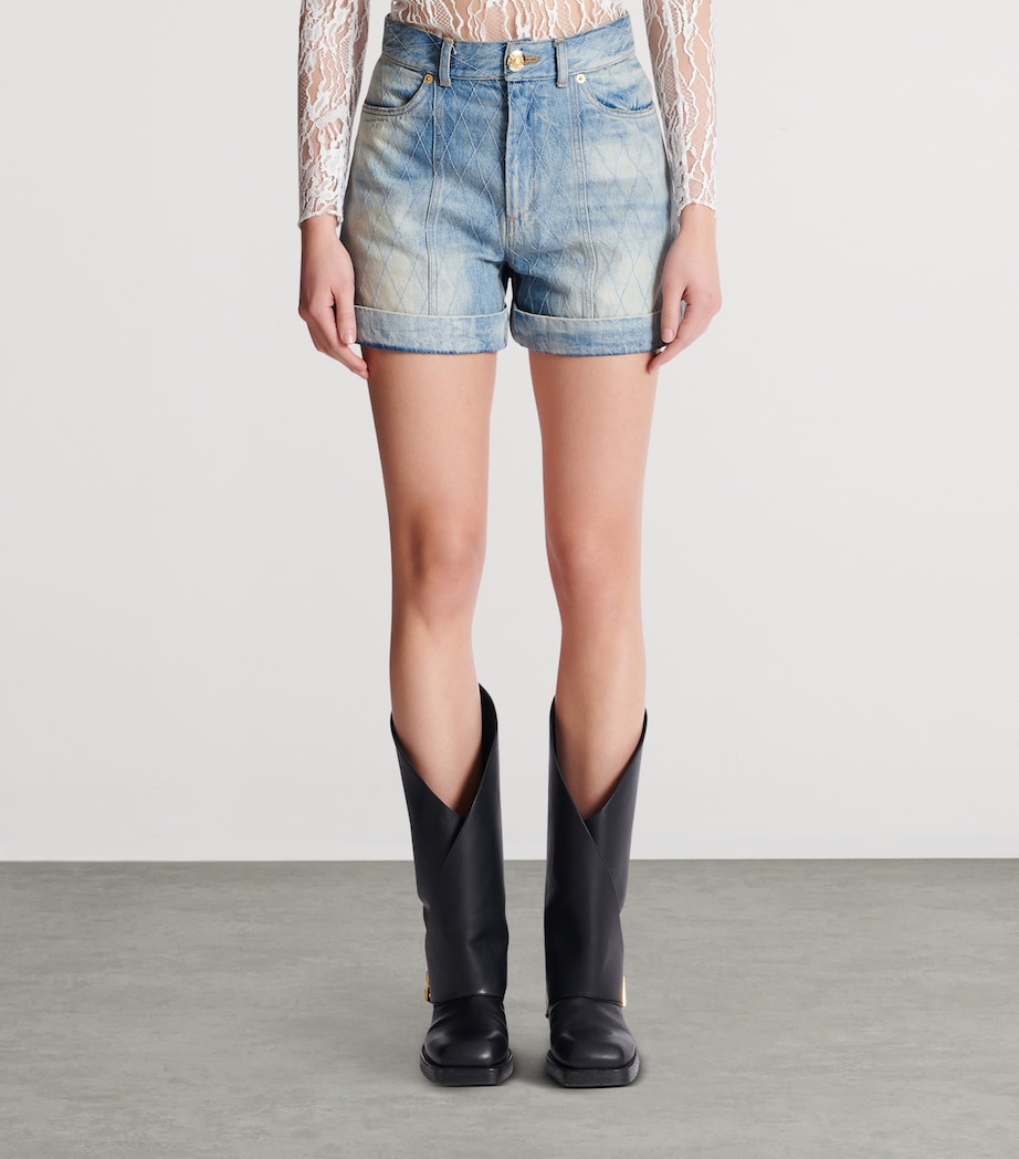 Diamond Denim Shorts 6FC BLEU JEAN CLAIR Image 5