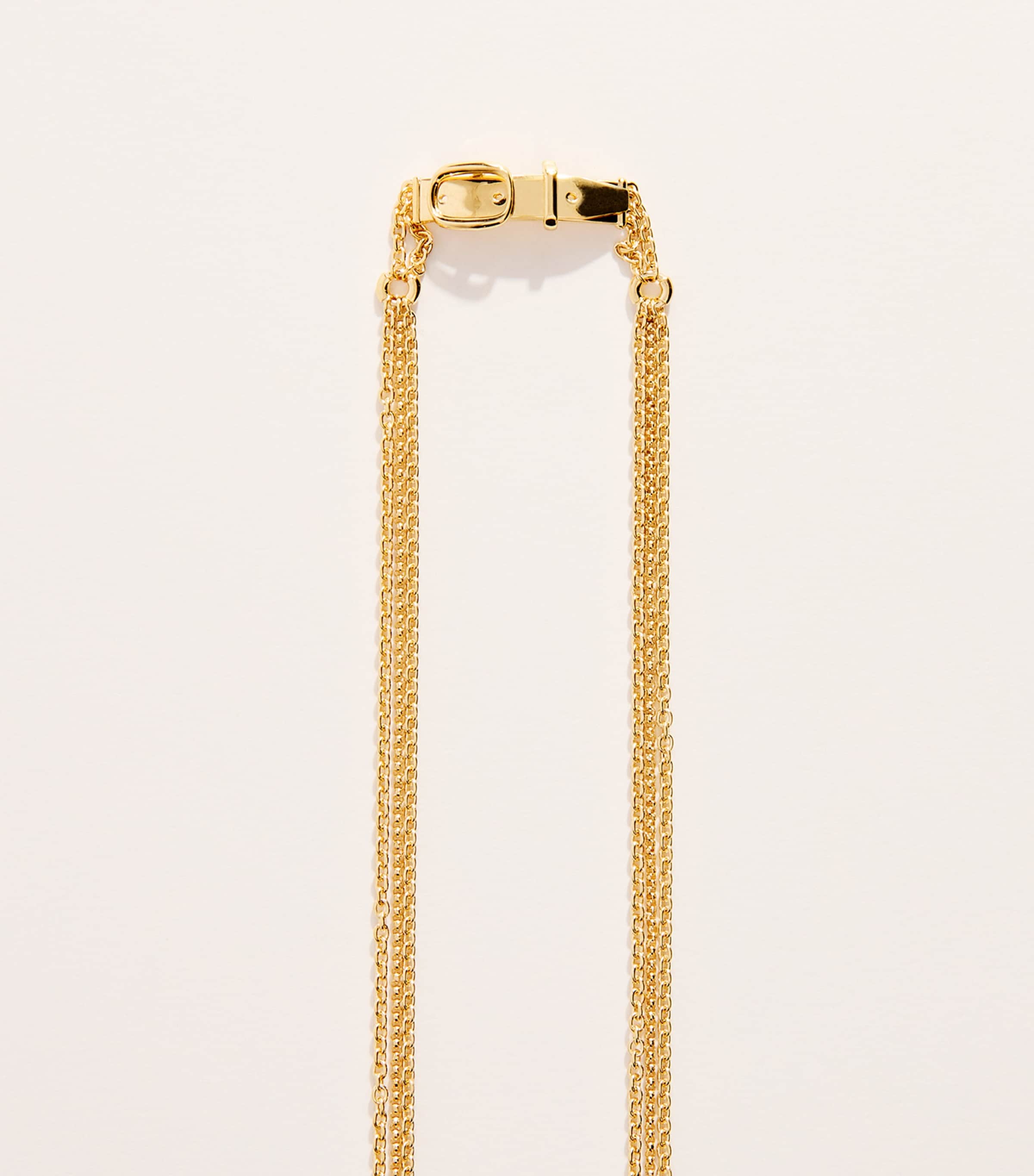 Chloé Mini Belt Long Necklace Vintage Gold Image 3