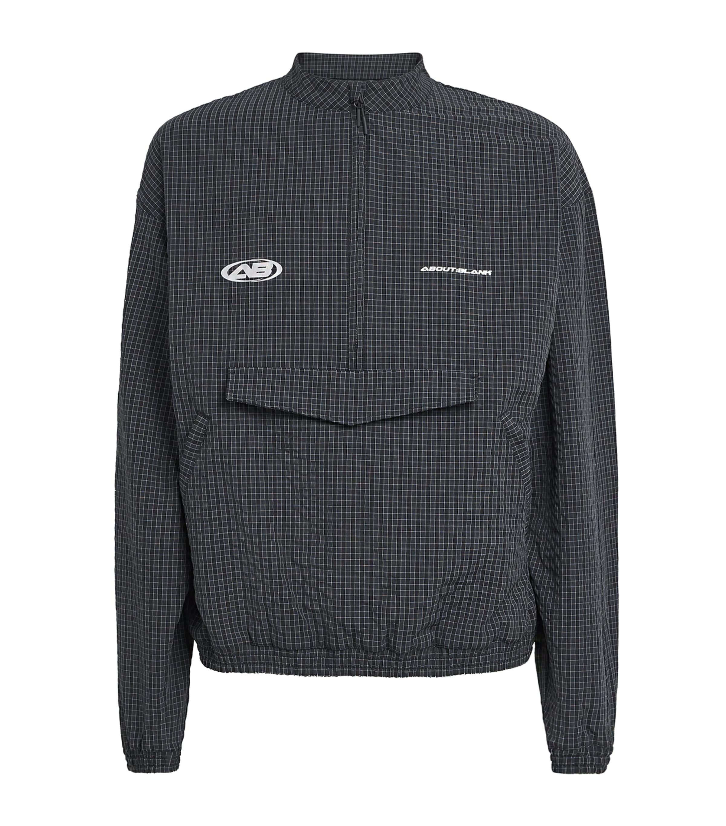 about:blank Mens Overhead Oblique Jacket Navy Check Image 1