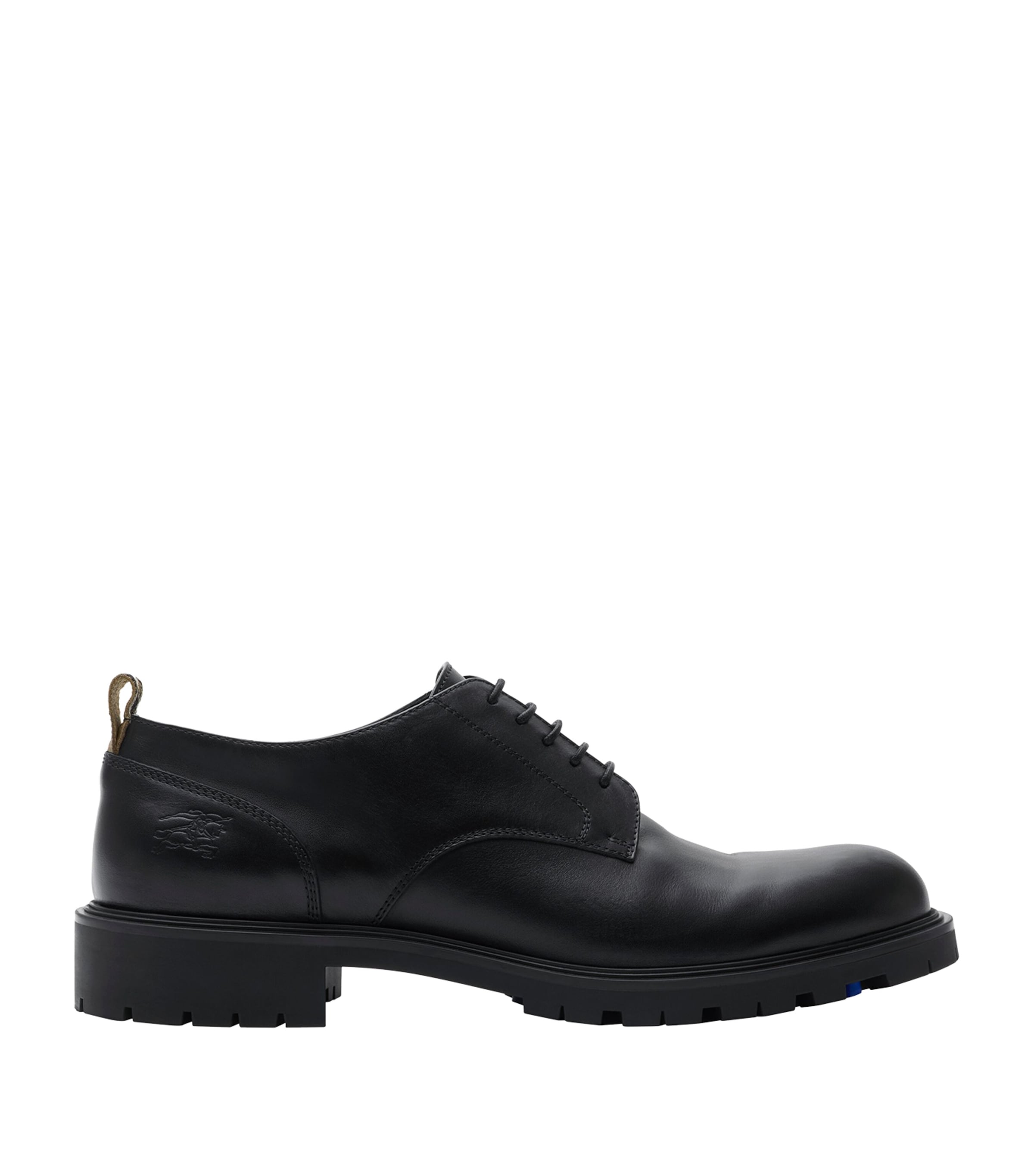 Burberry Calf Leather Rogue Derby Shoes In Black