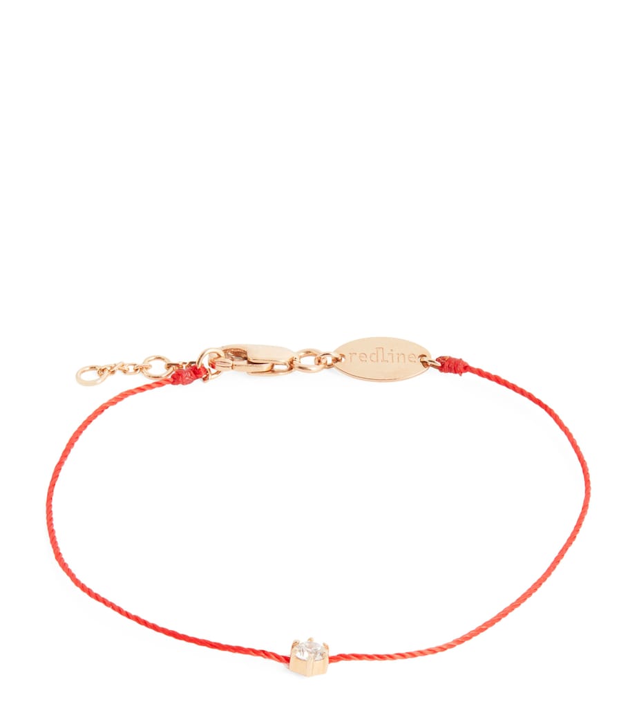 Rose Gold and Diamond Absolu Thread Bracelet RED Image 2