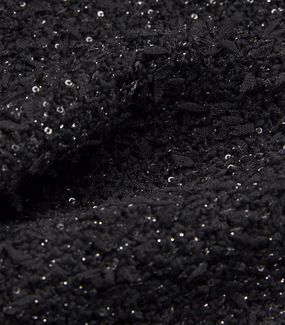 Fabiana Filippi Womens Sequinned Mini Skirt Nero Image 5