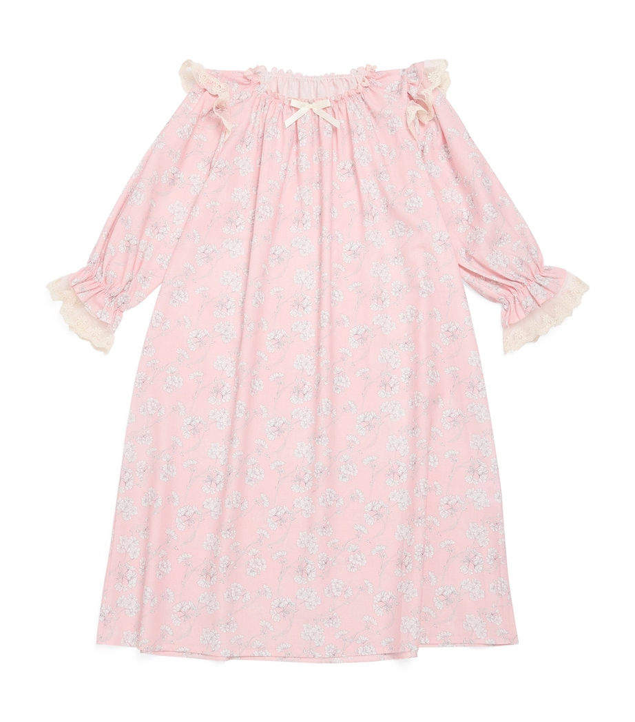 Cotton Floral Juliette Nightdress (2-12 Years) PINK Image 1