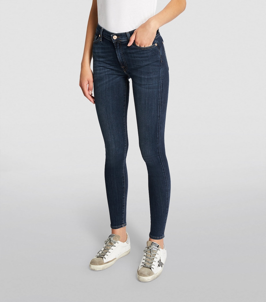 Slim Illusion Luxe Skinny Jeans DARK BLUE Image 3