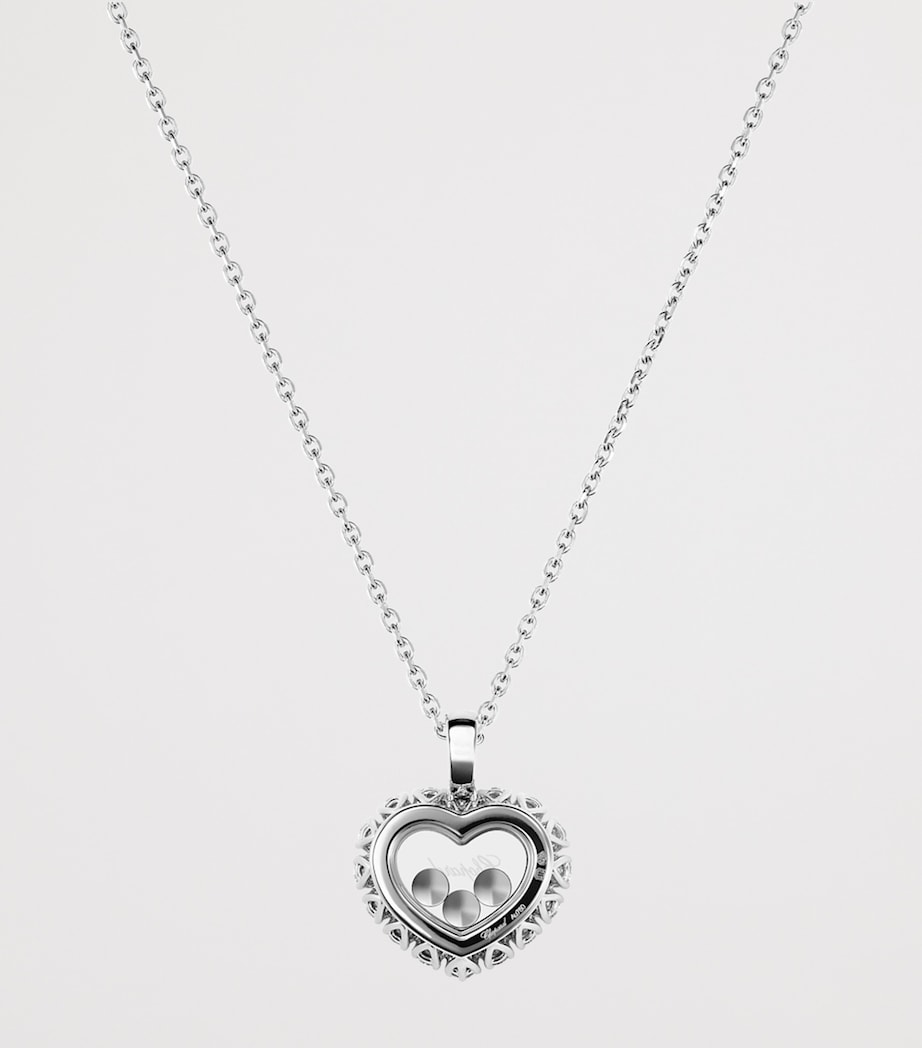 White Gold and Diamond Happy Diamonds Icons Joaillerie Pendant Necklace 18K WHITE GOLD Image 4