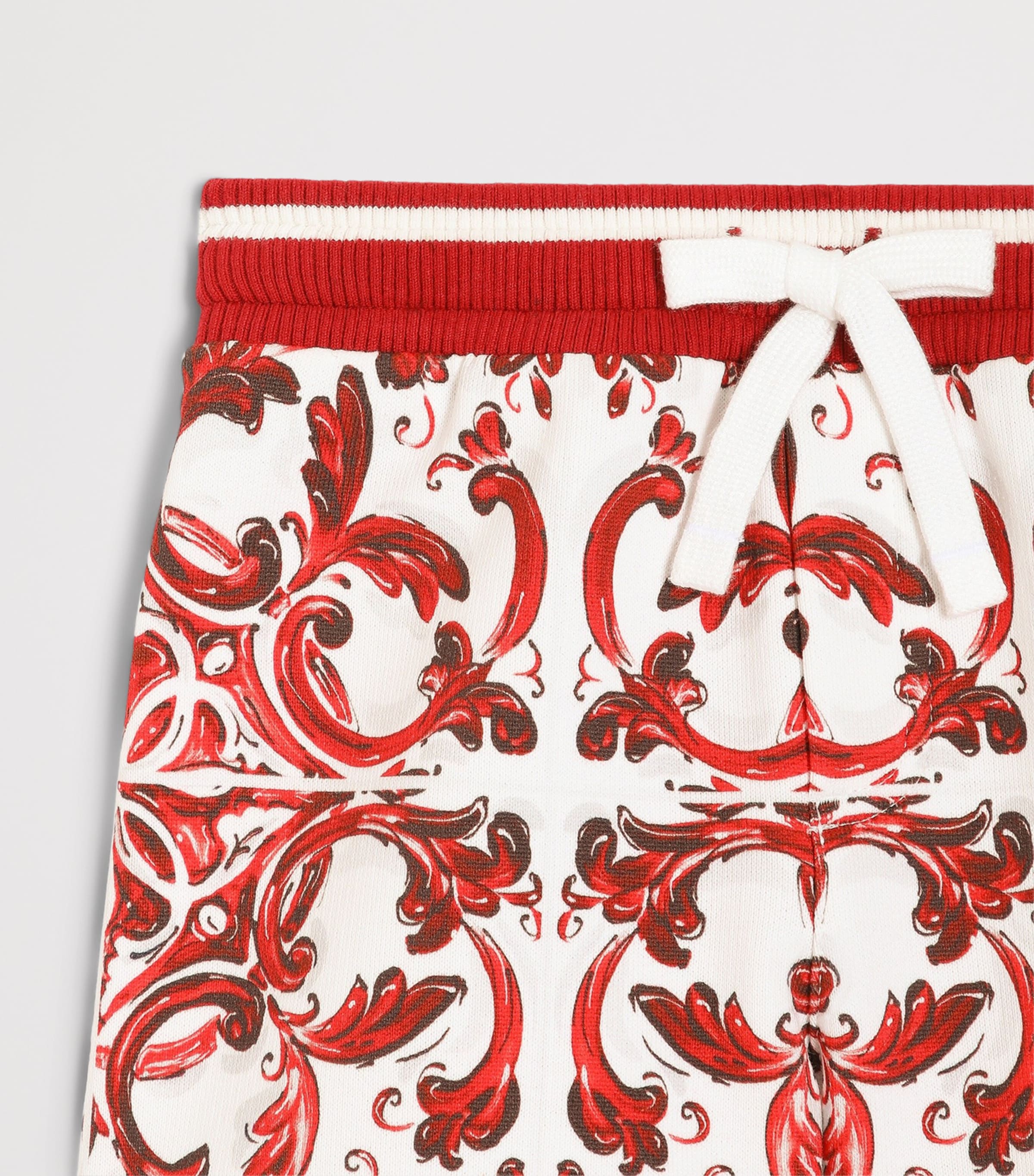 Dolce&Gabbana Kids Cotton Printed Bermuda Shorts (3-30 Months) Maiolica Ru Image 4