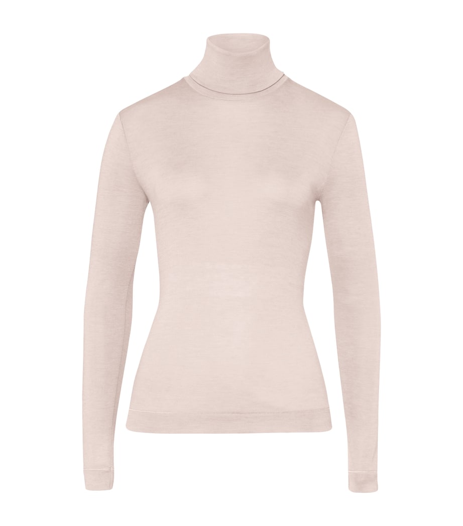 Silk-Cashmere Rollneck Top VANILLA Image 1