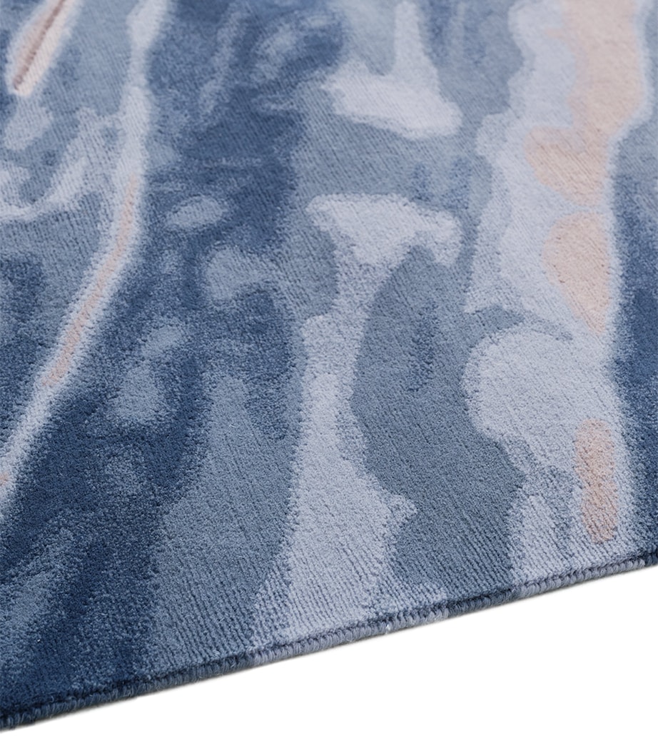 x David Rockwell Wool Fjord Flint Rug (3.05m x 2.44m) BLUE Image 3