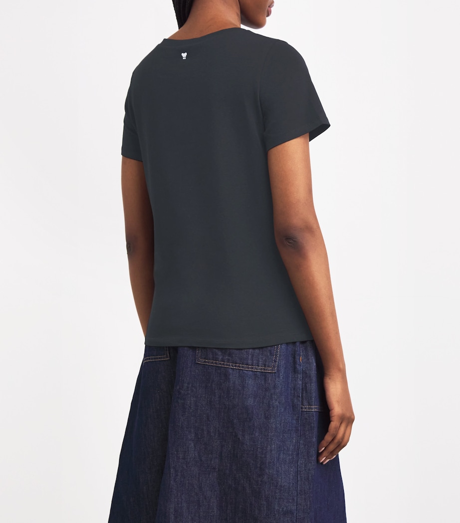 Stretch-Cotton T-Shirt BLACK Image 4