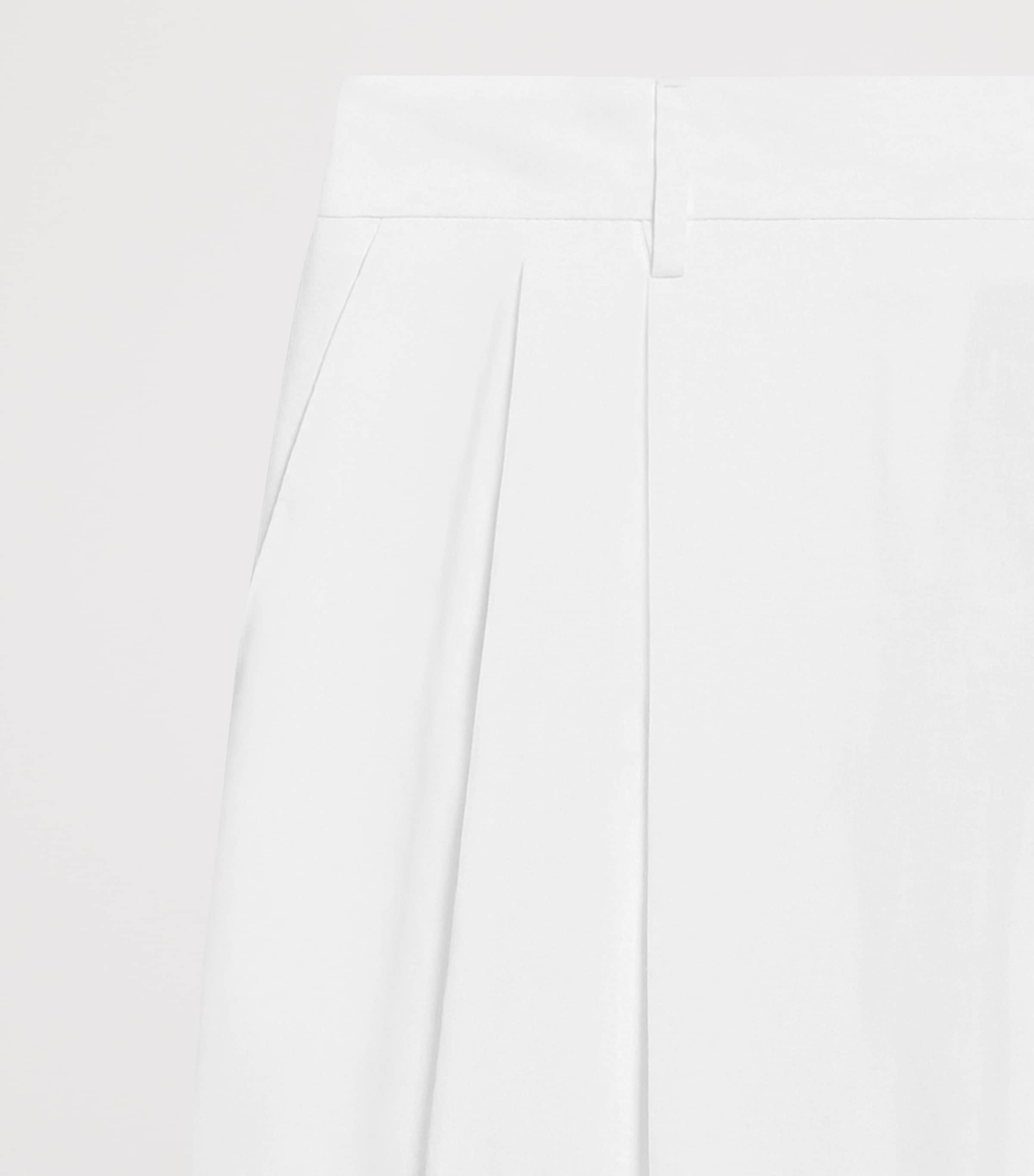 Dolce&Gabbana Mens Linen Tailored Trousers Optical White Image 4