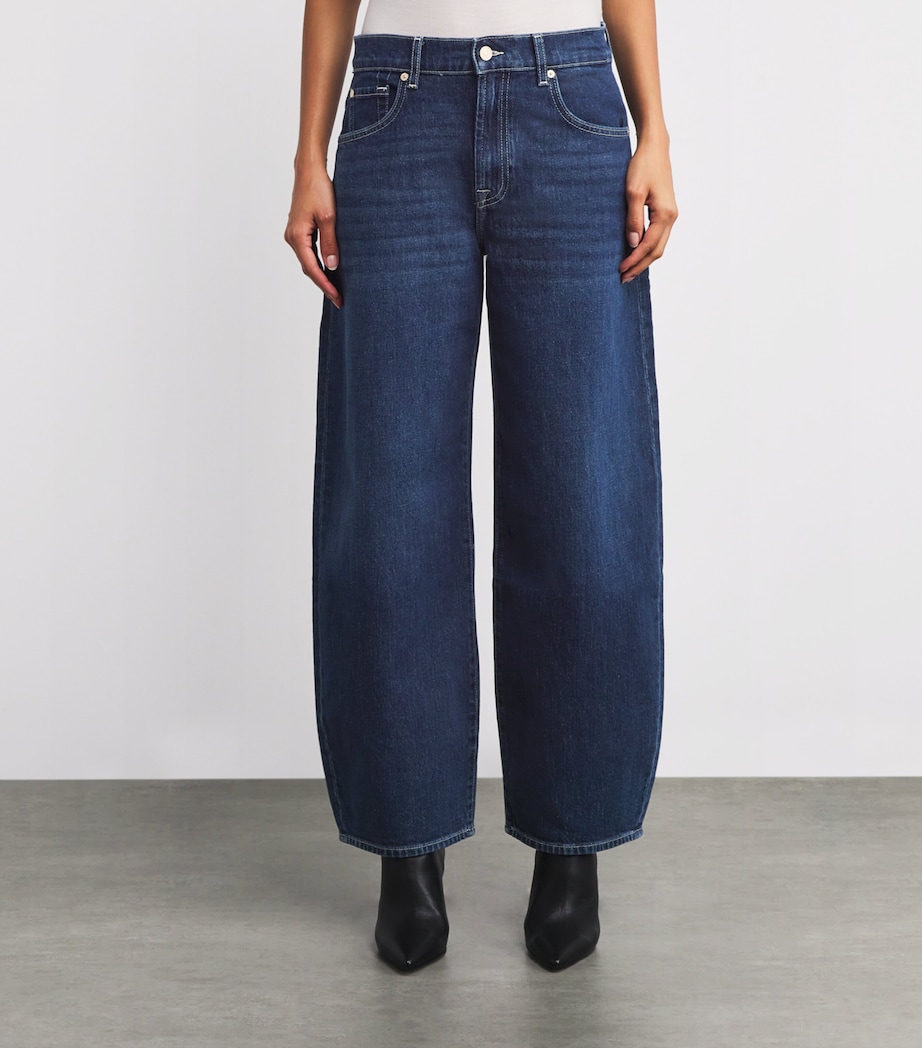 Bonnie Curvilinear Barrel-Leg Jeans OCEANDRIFT Image 3