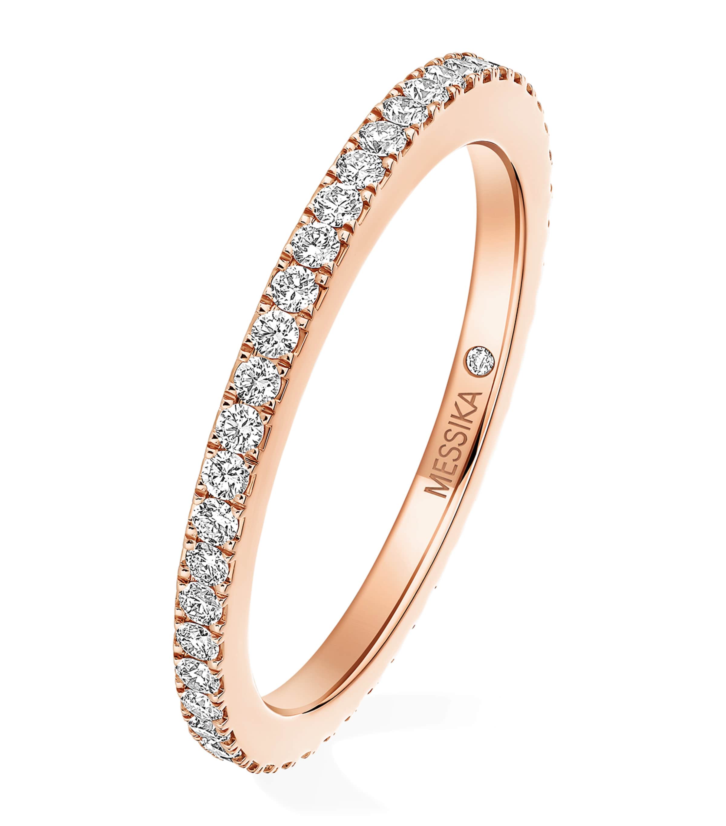 Messika Joy Rose Gold and Diamond Wedding Ring (0.40ct) Pink Gold Image 1