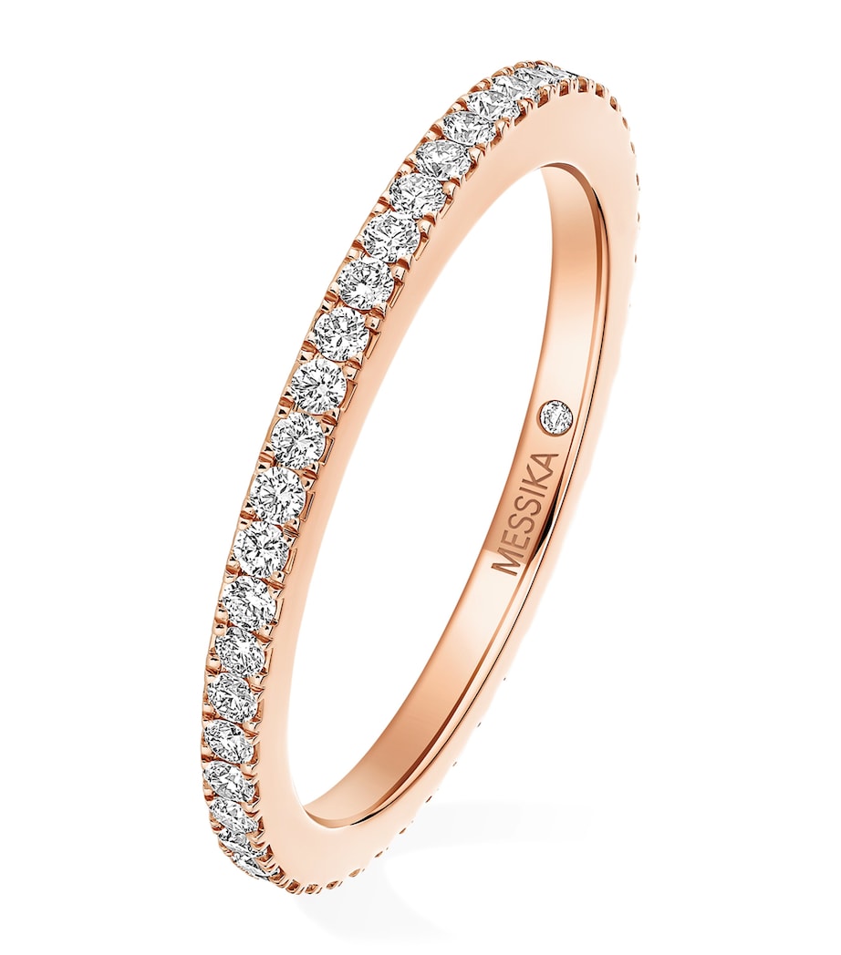 Messika Joy Rose Gold and Diamond Wedding Ring (0.40ct) Pink Gold Image 1