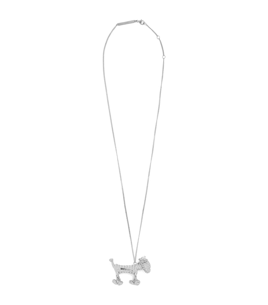 LOEWE Sausage Dog Necklace Silver Image 1