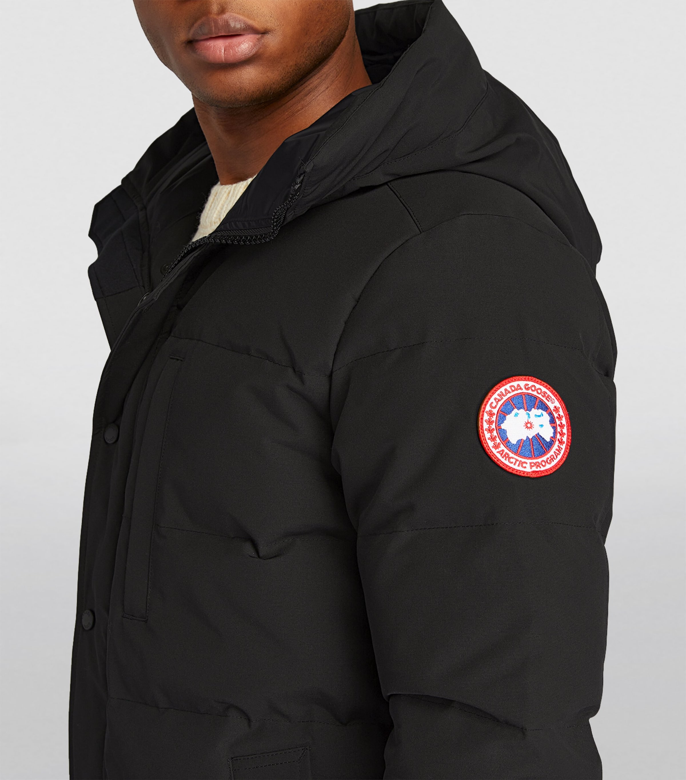 Canada Goose Black Padded Carson Parka Coat Harrods UK