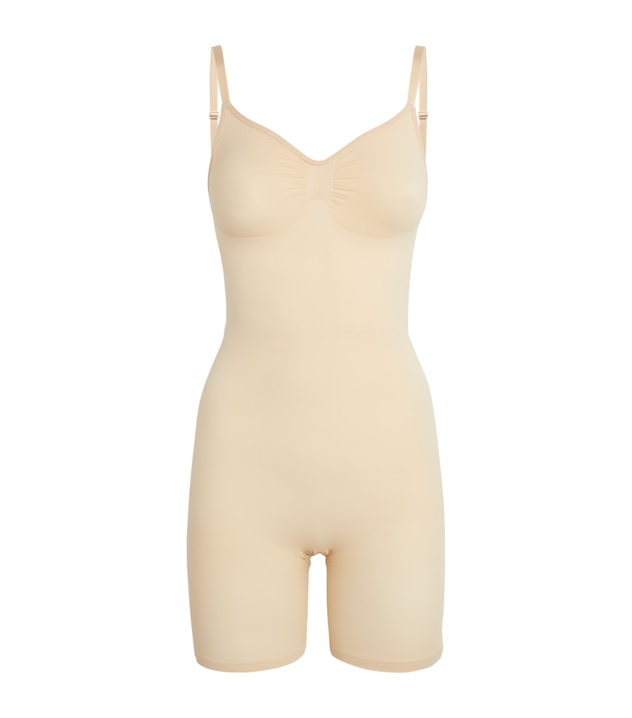 Seamless Sculpt Mid-Thigh Bodysuit SAND Image 1