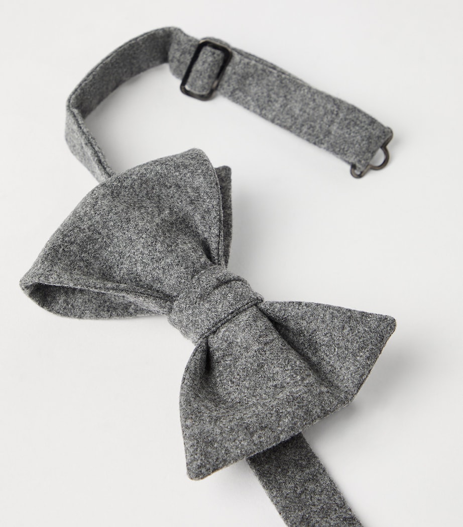 Wool-Silk Flannel Bow Tie C003 Image 4