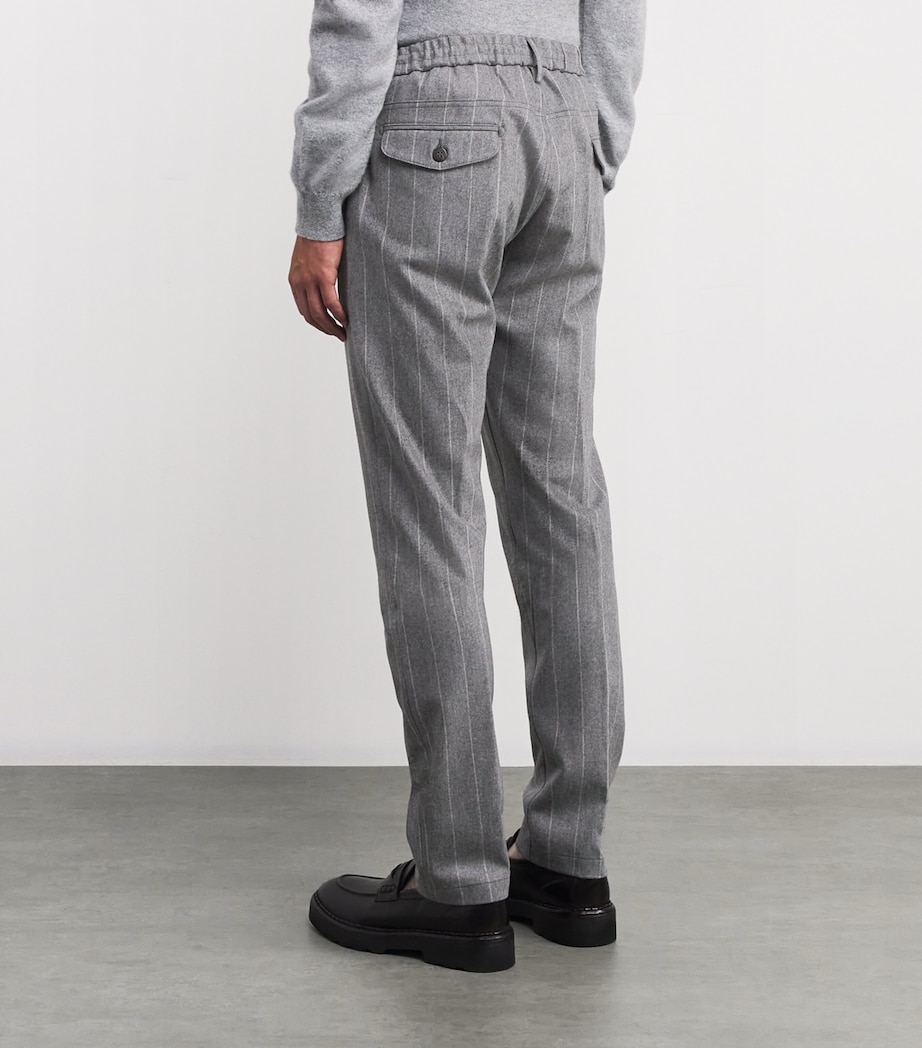 Pinstripe Tailored Trousers GRIGIO MEDIO MELANGE Image 4