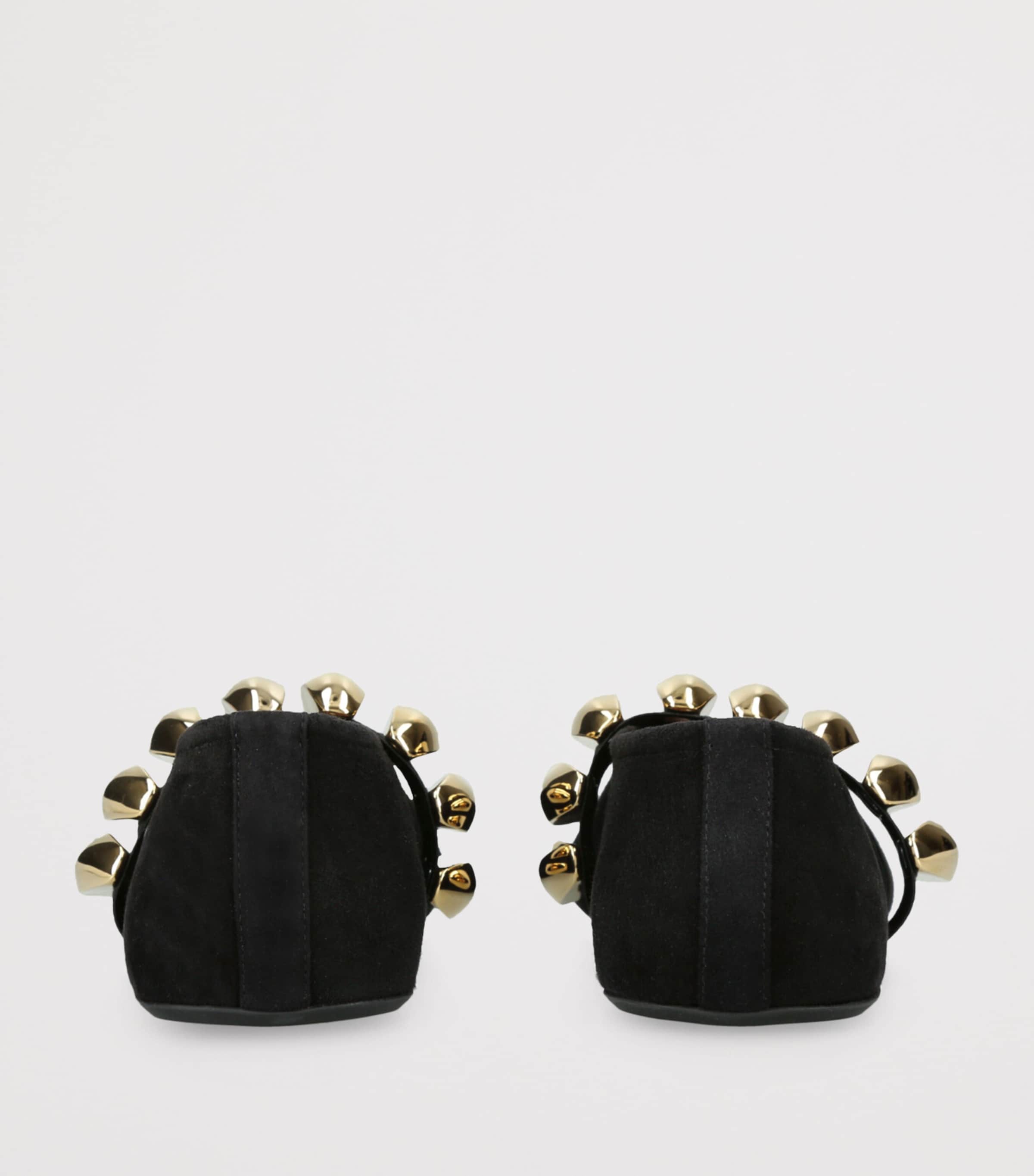 Suede Pebble Ballet Flats BLACK/COMB Image 2