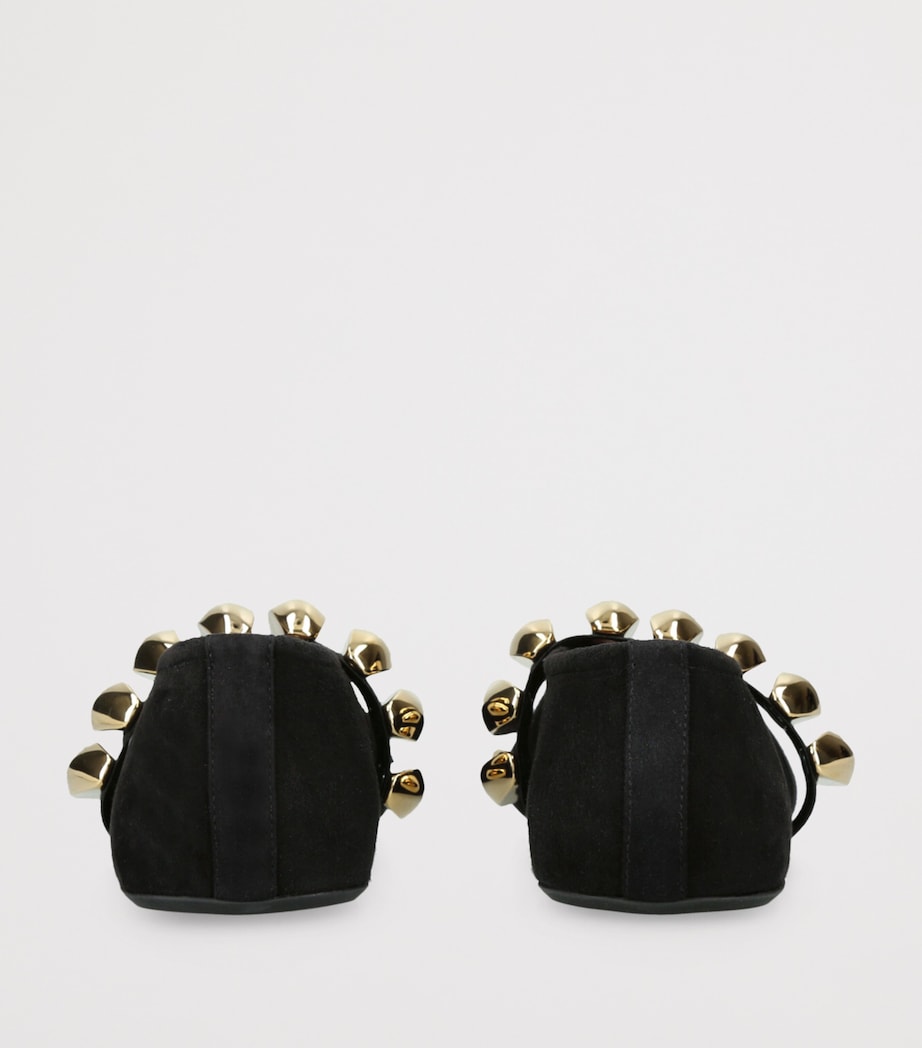 Suede Pebble Ballet Flats BLACK/COMB Image 2