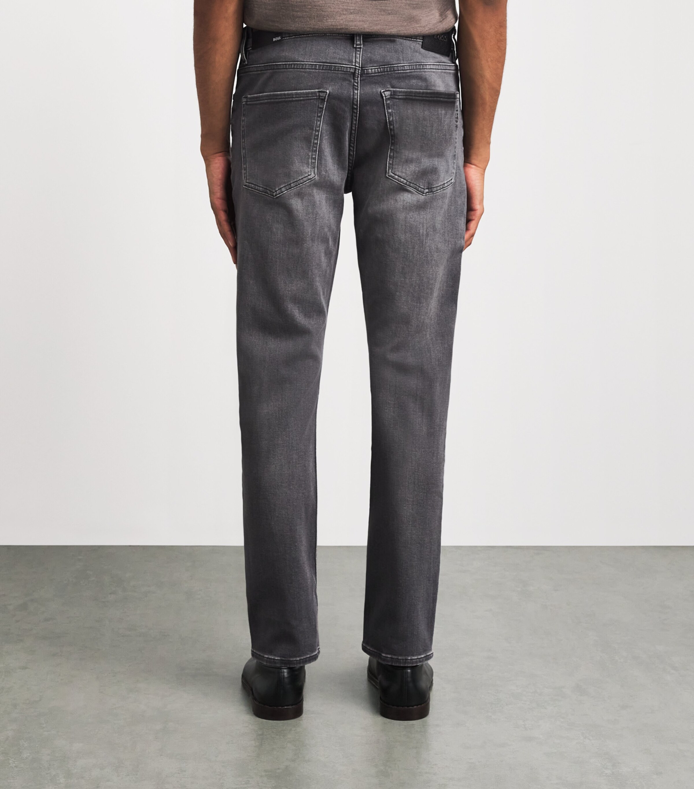 BOSS Mens Delaware Slim Jeans Medium Grery Image 5